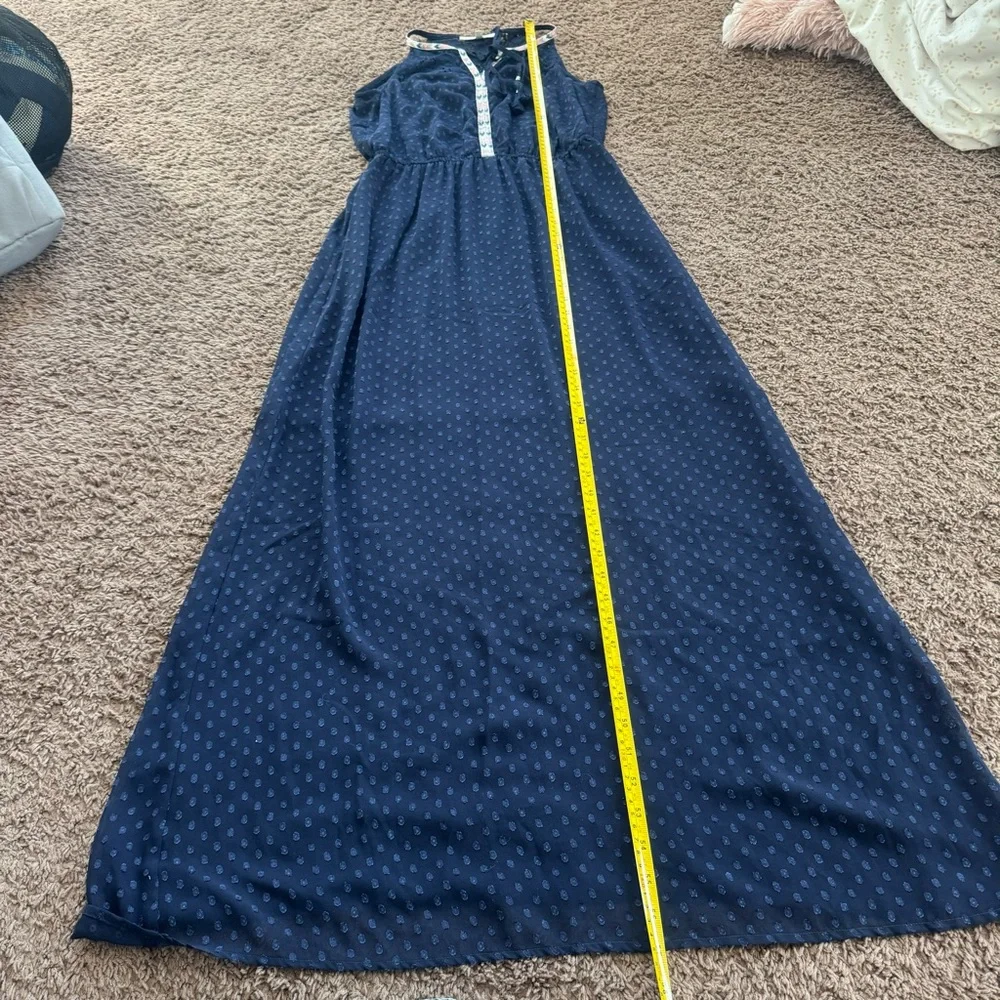 Daniel Rainn DR2 Maxi Dress Navy Geometric LOT OF 2 Size S Small - Picture 8 of 16